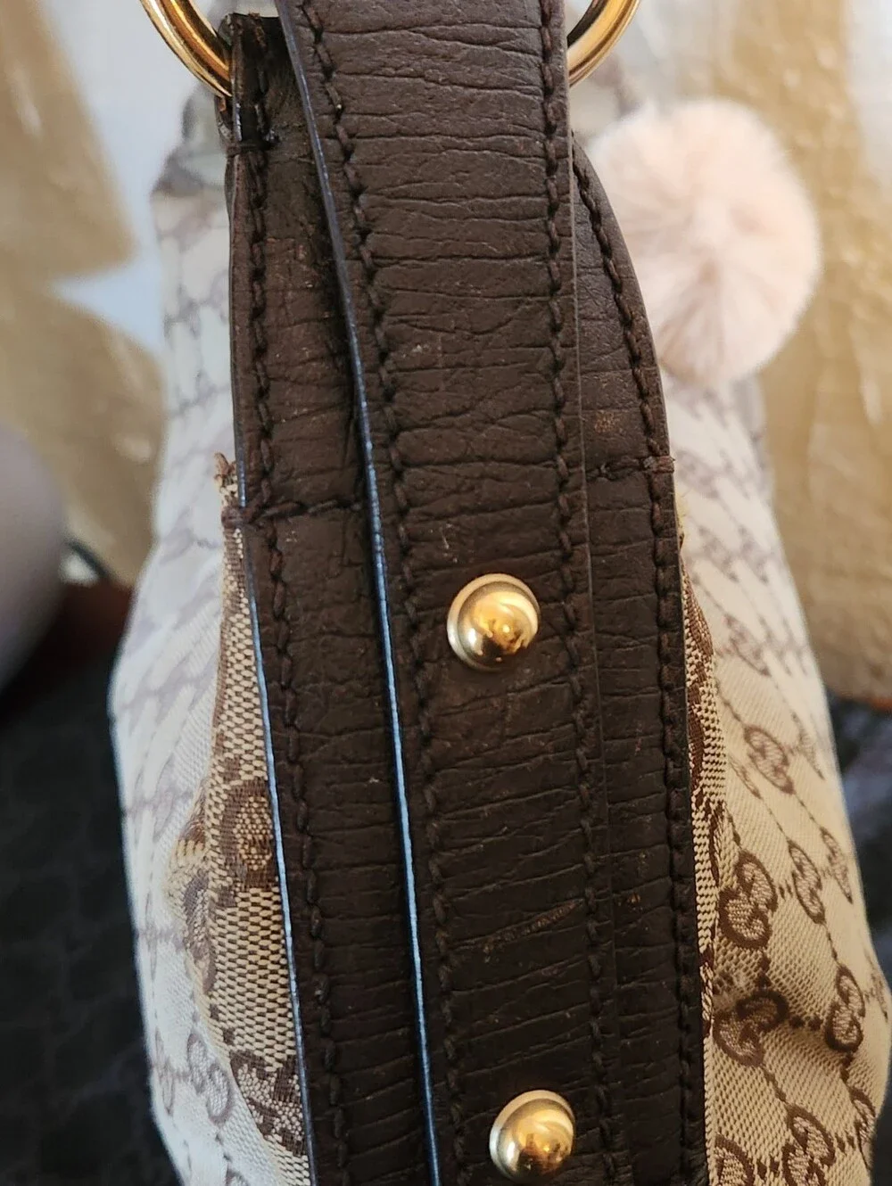 Gucci Horsebit Medium Canvas Hobo